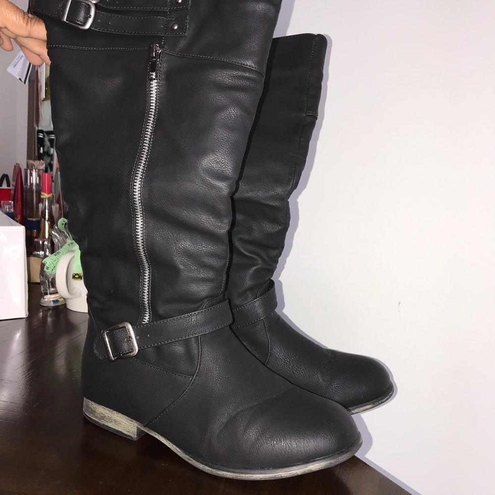 Calf length boots